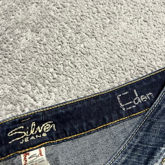 Silver Jeans Womens 33 x33 (35x32.5) Eden Bootcut Contrast Stitching - Picture 6 of 11